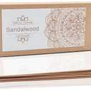 Sandalwood Incense Sticks, 120pcs Natural Sandalwood and Handmade Incense Sticks, Charcoal Free and 45 Minute Burn Time for Home Fragrance, Meditation, Yoga, Spiritual Healing