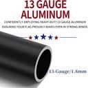 16FT Heavy Duty Flag Pole for Outside House – 13-Gauge Extra-Thick Aluminum Flagpole, Complete Set with USA Flag & All Hardware to Fly Two Flags – Great for Patriotic Displays & Gift Giving