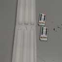 Homemory 6 Pcs Wax Flameless Taper Candles with Remote Timer and Dimmer, White Candle Sticks Battery Operated, LED Window Candles with Flickering Light, 9.6 Inches for Wedding Home Indoor Decoration