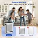 Fil-fresh Vital 200S Replacement Filter for LEVOIT Vital 200S/200S-P Air Purifier, H13 True HEPA & Activated Carbon Filter, Replace Vital 200S-RF, White, 2-Pack