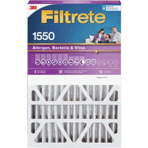 Filtrete NDP02-4IN-4 20x20 x 4 in. Pleated Air Filter, Ultra Allergen Reduction, Purple, MPR 1550, 3 Months - Quantity 4