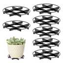 TWZKXC 8 Pcs 4.35" Plant Saucer Drainage Rack Stand, Pot Saucer Support Flower Pot Level Feet Support Holder Vase Lifter Bottom Drainer Risers Plants Root Prevention for Indoor Outdoor Garden