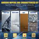 3 wipers Replacement for 2007 2008 2009 2010 2011 Honda CRV CR-V 2007-2015 2016 2017 2018 Acura RDX Windshield Wiper Blades Original Equipment Replacement - 26"/16"/14" (Set of 3) U/J HOOK