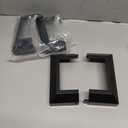 Deck Post Base Cover Decorative Aluminum, Split Post Cover Skirts Trim for Deck Railings丨Stairs Black 2Pack 6.5x6.5 In