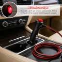 12V Car Cigarette Lighter Adapter, Cigarette Lighter Socket Extension Cord, Adapter Extension Cable Suitable for Cars, Motorcycles, and Trucks