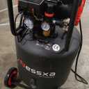 14 Gallon Ultra Quiet Air Compressor with 2 Quick Couplers 2HP 8.75 CFM, Max 115 PSI Pressure Oil-Free Air Compressor Tank, 70dB Quiet Compressor for Auto Repair, Tire Inflation 110V/60hz