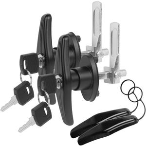 Truck Topper Fastener Heavy Duty T-Handle Lock for Leer/Snugtop Camper Shell - Universal Replacement Locking Handles with Keys, Secure Truck Cap Clamps & Tailgate Lock Accessories
