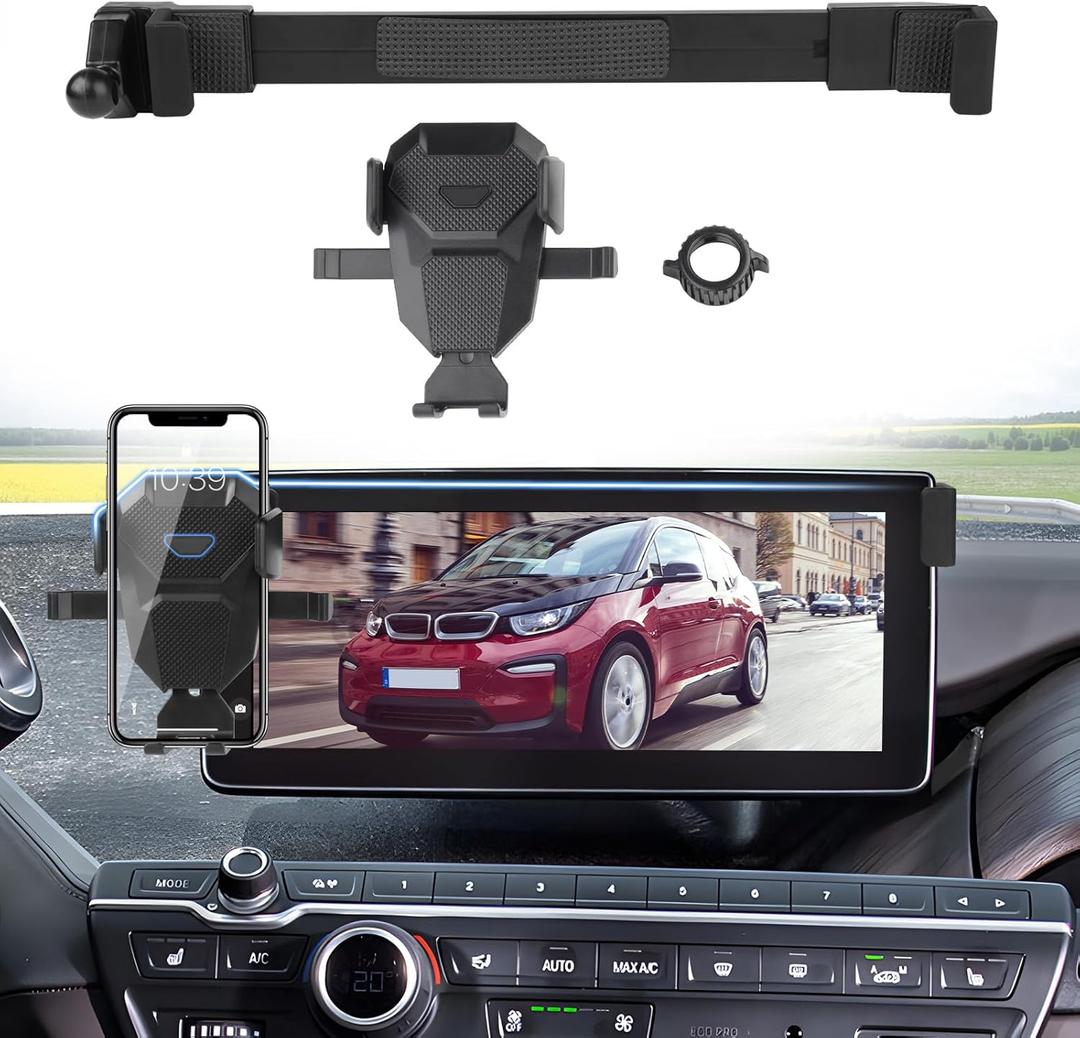 Car Phone Holder for 20142021 BMW i3/X3 X4 2022-2025 Accessories,Adjustable GPS BMW i3 Cell Phone Mount for 12.3-inch Screen,Hands-Free Ultra Stable Air Vent Phone Stand