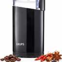 KRUPS Precision Electric Coffee Grinders, 3 oz Capacity, 200W Motor, Stainless Steel Blades for Uniform Grinding of Beans, Herb and Nuts, Coffee and Spice Grinder Electric, (Black)