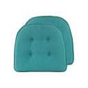 Non-Slip Chair Cushions, Assembled in USA, U-Shaped Skid-Proof Seat Pads for Dining Room, Kitchen, Office, 15"x16"