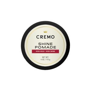 Cremo Hair - Premium Barber Grade Pomade, High Hold & Shine, Hair Styling, 4 Oz