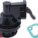 Mechanical Fuel Pump Black Compatible With Chevy SB 262-400 V8 Engine, 6 PSI 1/4 NPT Inlet/Outlet