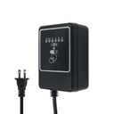 Wohenhao 100W Low Voltage Landscape Transformer, 100-240V AC to 12V DC Transformer with Timer and Photocell, Dusk to Dawn and 2/4/6/8H Countdown Timer for Outdoor Spotlight Pathway LED Lights
