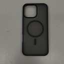 SUPFINE Magnetic for iPhone 16 Pro Max Case (Compatible with MagSafe) (Military Grade Drop Protection) Translucent Matte Shockproof Phone Cover, Black