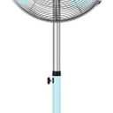 Simple Deluxe 16 Inch High Velocity Stand Fan, Adjustable Heights, 75Oscillating, Quality Made Fan with 3 Settings Speeds, Heavy Duty Metal for Industrial, Commercial, Residential, Color: Green
