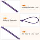 MECCANIXITY Waxed Cord 2mm Waxed Thread 87 Yard Wax String Leather Cord for Bracelet Making, Necklaces, Beading, Jewelry Making and DIY Crafts(Dark Purple)