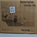 Art3d 12-Pack 2 x 2 ft 3D Textured Drop Ceiling Tiles, 24 x 24 in, Black