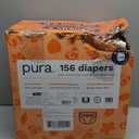Pura Hypoallergenic Diapers, Size 3 (9-20 lbs) Monthly Pack, Overnight, up to 12 Hours Leak Protection, Suitable for Sensitive Skin, TCF, Super Soft Organic Cotton, 6 Packs of 26 (156 Baby Diapers)