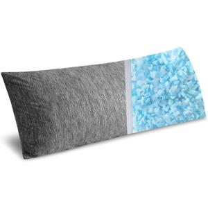 MIULEE Memory Foam Body Pillow for Adults, Cooling Long Full Body Pillow for Side Sleeper,Bed,Sleeping,Back and Stomach - 20x54 Inch Grey