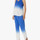 Cosabella Women's Florida Lounge Printed Maternity Tank Top & Pant, Mare Ombre, Extra Small