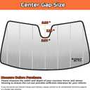 2022-2026 Civic Windshield Sun Shade Compatible with 2022-2026 Honda Civic (NOT FIT Touring) Silver Reflective Foldable Front Sun Visor Sunshade Protector with Storage Bag Keep Interior Cool