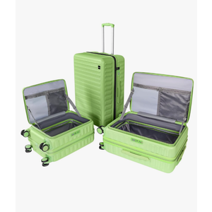 WireHot 3-Piece 20/24 Top Opening Hardshell Lightweight Luggage and 28-Inch Clamshell Opening Travel Suitcase with Spinner Wheels & TSA Locks, Avocado Green 20in/24in/28in WireHot 3-Piece 20/24 Top Opening Hardshell Lightweight Luggage and 28-Inch Clamshell Opening Travel Suitcase with Spinner Wheels & TSA Locks, Avocado Green 20in/24in/28in