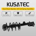 KUSATEC Front Pair Complete Struts Shock Absorber fit for Nissan Versa 2007-2012, 172352 172351 Left/Right Struts with Coil Spring Assemblies