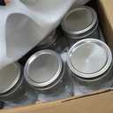 32 oz Mason Jars with Airtight Lids and Bands, 12-Pack with Wide Mouth, Rustic Stickers & Tags, Quart Glass Canning Jars for Pickling, Food Storage, Fermentation,Overnight Oats, 3.56 x 3.56 x 6.3 inches