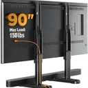 Perlegear Universal TV Stand Legs for Most 3786 90 Inch TVs up to 150 lbs, Height Adjustable TV Legs Replacement Suitable for Soundbar, Table Top Stand Base Max VESA 800 x 500mm, PGTVS20