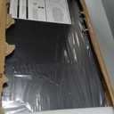 Vaunn Medical Pneumatic Adjustable Overbed Bedside Table with Wheels (Hospital and Home Use) (Black)