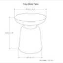 SIMPLIHOME Toby Metal Table - 17" Wide x 18" High Solid Iron Drum Accent Table in Gold and Black Ombre, Industrial Side or End Table for Living Room or Entryway with Sculptural Design, Assembled