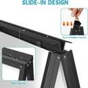 6 PACK 24 x 36 Inch A Frame Sign, Heavy Duty Double-Sided Sandwich Board, Folding Sidewalk Sandwich Board Signs, for Storefronts, Cafes, Cultural Venues, Black, Frame Only