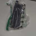 VIS'V Key Holder Wall Mount, Compact Adhesive Key Rack with Tray, 6 Hooks, 2 Mount Options, Black