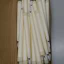 24 Pcs Flameless LED Taper Candles Battery Operated Candles 8.58'', 9.69'', 10.98'', 12.91'', 12.8'' Flameless Candlesticks Flickering for Halloween Christmas Church Wedding(Ivory)