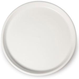 Ceramic Plant Saucer - 12 Inch Plant Tray for Pots Large Plant Plate to Catch Water Indoor Plants Large Plant Drip Tray for Drainage Round Flower Pot Saucer White