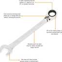 GEARWRENCH Reversible Combination Ratcheting Wrench, 19mm - 9619N