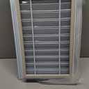 Gisafai 2 Pcs 12" x 18" Gable Vent Aluminum Alloy Wall Vents Shed Attic Window with Screen Return Air Grill with Screws, for Ventilation Exterior Doors Wall House (White)