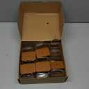 28Pcs Chair Leg Floor Protectors Rectangle for Hardwood Floors Silicone Caps Covers Felt Furniture Pads Clear Chair Sliders, Protect The Floor from Scratches(Fit:L 2"-2.5",W 1"-1.5")