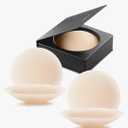 VOCH GALA Nipple Covers 2 Pairs-Seamless and Sheer Adhesive Silicone Nipple Pasties for Women Reusable, Sticky Breast Petals