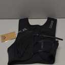 Running Vest for Women Men, USA Original Patent, Adjustable Chest Straps Running Hydration Vest with 500ml Soft Flask and Phone Holder, Lightweight Reflective Hydration Backpack (Medium-Large, Black)