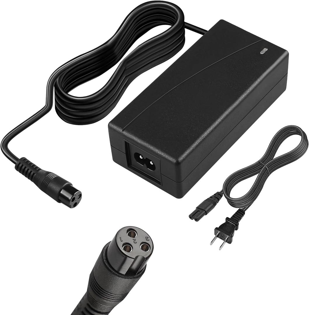 24V Scooter Battery Charger for Razor MX350 Dirt Bike Charger, Dirt Quad ATV, Pocket Mod, Motorcycle, MX400 Dirt Rocket, E300, E200, Moped, Quad, 4 Wheeler, Go Kart Power Supply