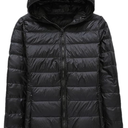 Women Lightweight Down Jacket Autumn Winter Warm Coat Portable Outwear 3 XL