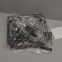 3 Tier Floor Standing Corner Shower Caddy Organizer Shelf with Hooks, Bathroom Shelves Stand Rack, Black