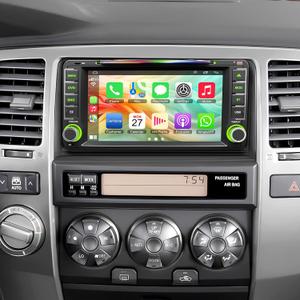 7-Inch Car Stereo with CD/DVD Player for Toyota 4Runner (2003-2009), Tundra (2003-2006), Sequoia (2003-2007), CarPlay & Android Auto, Bluetooth, FM Radio,