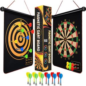 Magnetic Dart Board Outdoor Games for Kids 8-12, Teen Boys Gift Ideas for Birthday, Cool Toys for Teenage Activities Age 6 7 8 9 10 11 12 13 14 15 16 Years