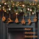 Christmas Tree Decorations, Christmas Tree Ornaments Set for Crafts Hanging Decorations with Twine for Winter Home Tree Garland Christmas Decoration (The Deer)