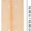 3 x Blank Skateboard Deck 16.92In DIY Kids Painting Toy Unfinished Maple Wood Replacement Deck with Pre-Drilled Holes for Skateboard Assembly