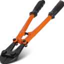 KSEIBI 141575 Small Bolt Cutters 14 inch, Heavy Duty Chrome Vanadium Wire Bolt Cutter with Soft Grip Ergonomic Handle, Ideal for Cutting Small Fences, Steel Wire, Chains, Screws, Locks, and Rivet