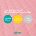 Bassinet Mattress Cover Compatible with Halo Bassinest Swivel Sleeper Bassinet Mattress Pad, 2 Pack, Microfiber, Waterproof and Soft, Pink