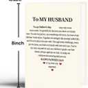 6 x Funny Fathers Day Card for Husband, Father's Day Card Gift from wife, Fathers Day Decoration for Husband